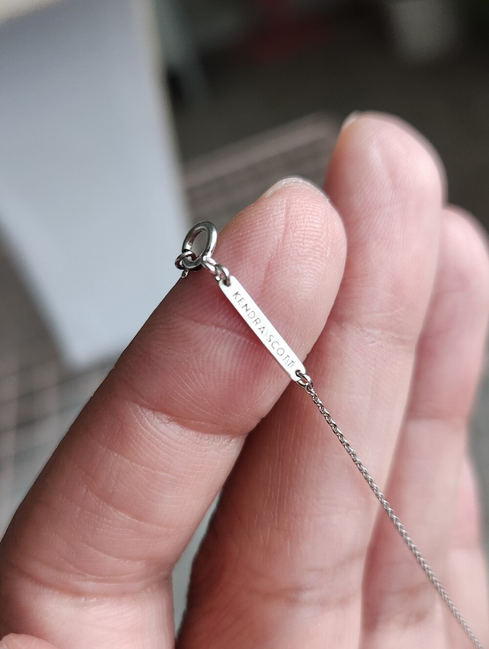 Kendra Scott Diamond 14k Silver Cross Pendant Necklace - Picture 6 of 11